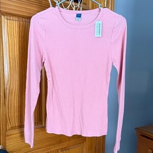 Old Navy Soft Pink Long Sleeve Tee